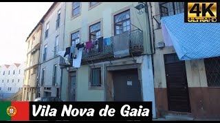 Vila Nova de Gaia | Porto | Portugal 4K City Walk