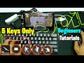 Only 5 keys pro level gameplay tutorial for beginners   play free fire with keyboard  mouse 