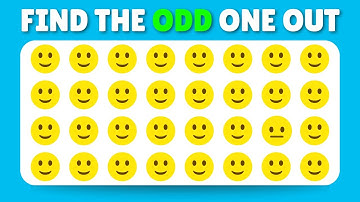 Find The Odd One Out | Emojis, Letters, and Numbers Test.