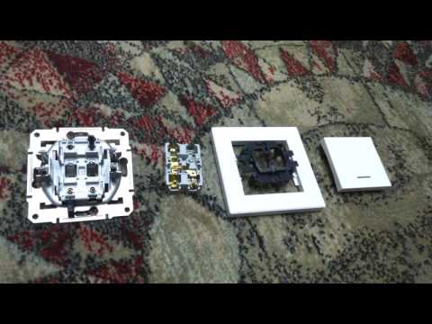 1 pole switch with LED (Schneider Electric) - YouTube