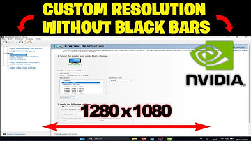 How to get Custom/Stretch Resolution WITHOUT Black Bars! (NVIDIA Control Panel)