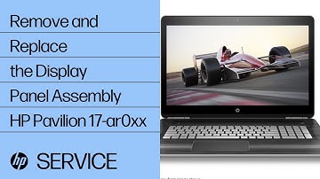 Remove and Replace the Display Panel Assembly | HP Pavilion 17-ar0xx | HP