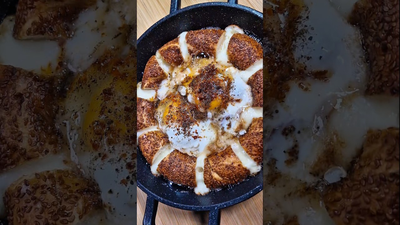 Turkish Breakfast Idea: Simit Tava / 5 Dakikada Kahvaltılık 🍳 #pratiktarifler #yemektarifleri #yemek Turkish Breakfast Idea: Simit Tava / 5 Dakikada Kahvaltılık 🍳 #pratiktarifler #yemektarifleri #yemek