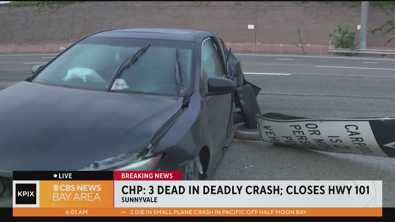 UPDATE 3 die in horrific early morning crash on Highway 101 in