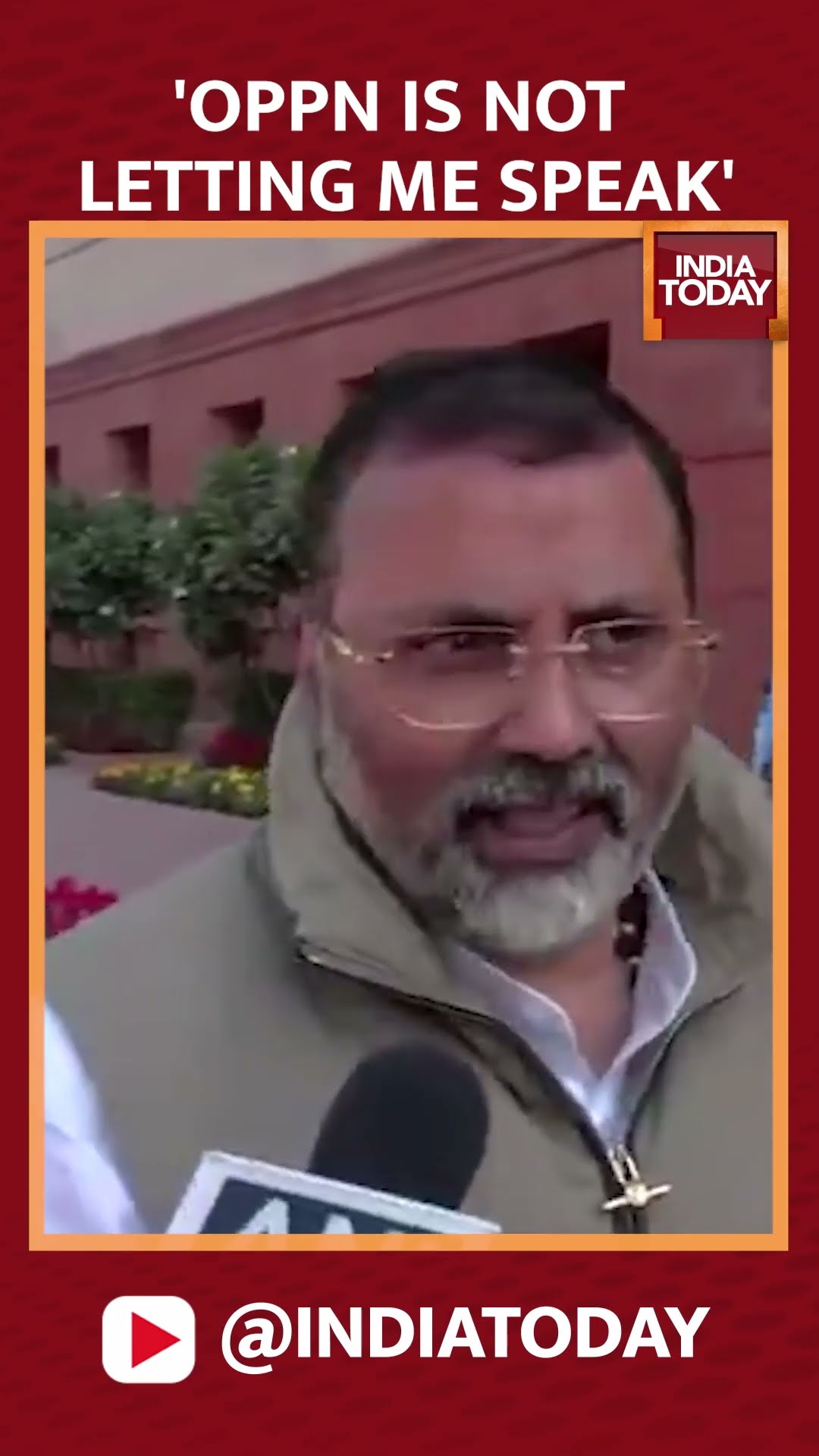 BJP MP Nishikant Dubey Says, 'The Opposition Is Not Letting Me Speak' #wintersession #parliament