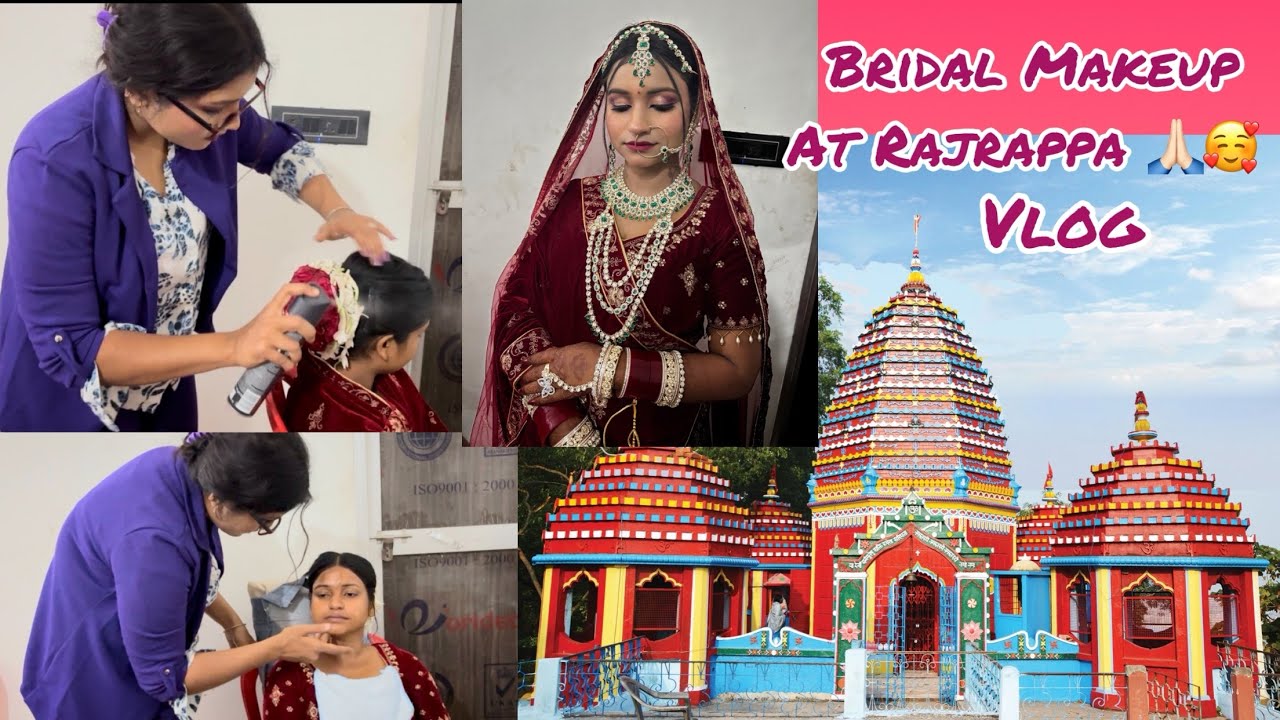 Rajrappa Bridal Makeup Vlog | Real Bride | Freelance MUA Life 💋👀🚎