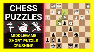 Chess Puzzles to Practice. Themes: Middlegame, Short puzzle, Crushing. Learn Chess