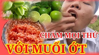 Thiện Ntn Vlog Chấm Mọi Thứ Với Muối Ớt Siêu Cay Dip Everything With Super Y Chili Salt