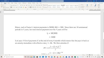 SOA CAS Actuarial FM Exam Prep Lesson 26: SOA Sample Question 21