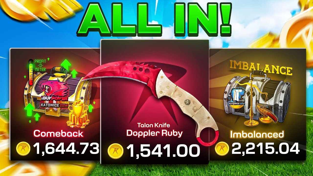 I Went ALL IN 3 Times… For A RUBY KNIFE!!