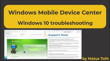 Windows Mobile Device Center and Windows 10 TSC troubleshooting