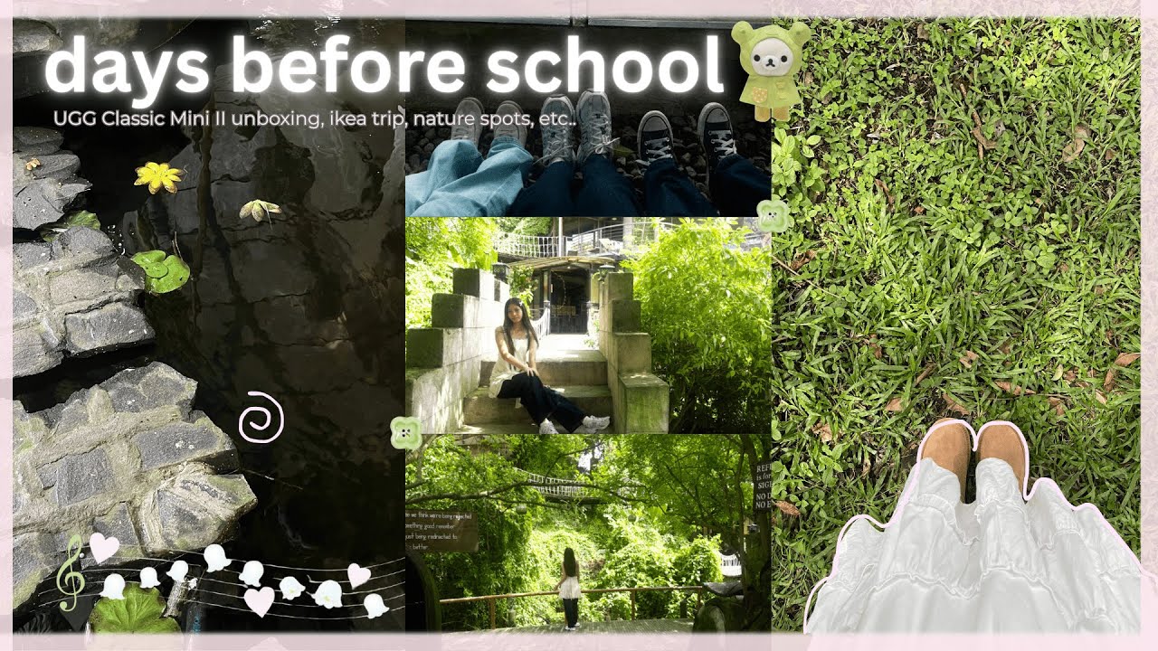 ✮⋆˙ days before school starts: UGG Classic Mini II unboxing, ikea trip, nature spots, etc..