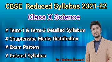 CBSE Class 10 Revised Science Syllabus 2021-22