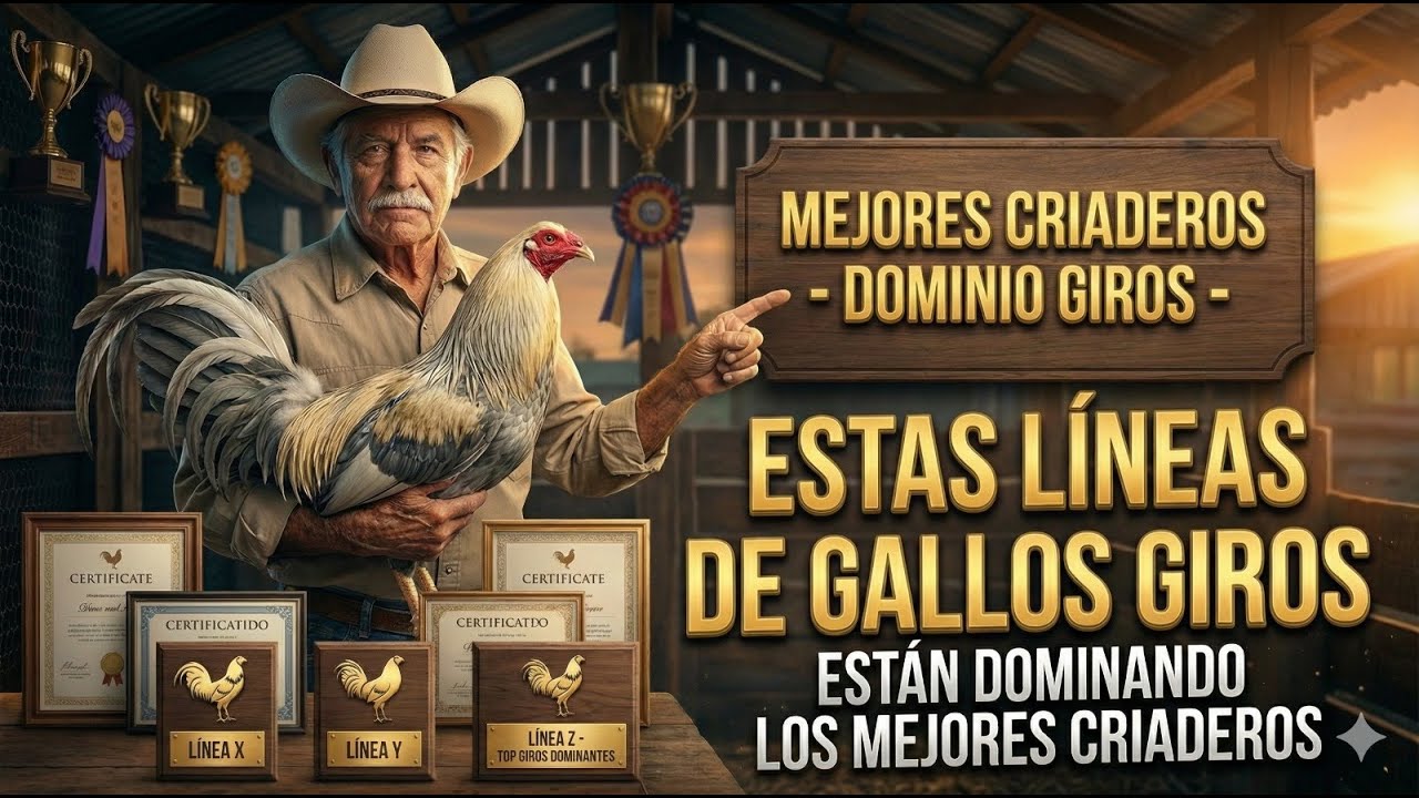 Estas Lineas de Gallos Giros  están dominando los  Mejores Criaderos