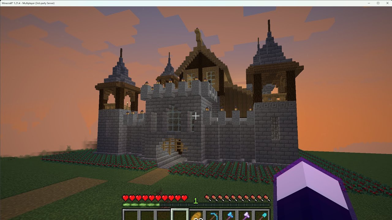 Minecraft: How To Build A Castle | Tutorial last part Minecraft ...