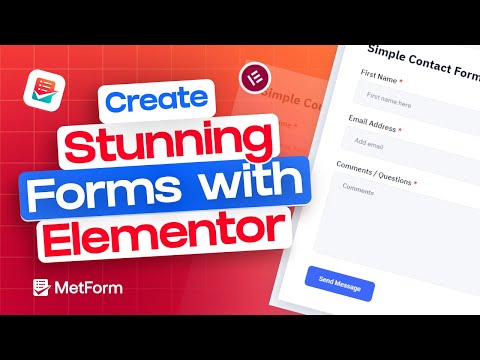 How to Create WordPress Forms from Scratch with Elementor | MetForm