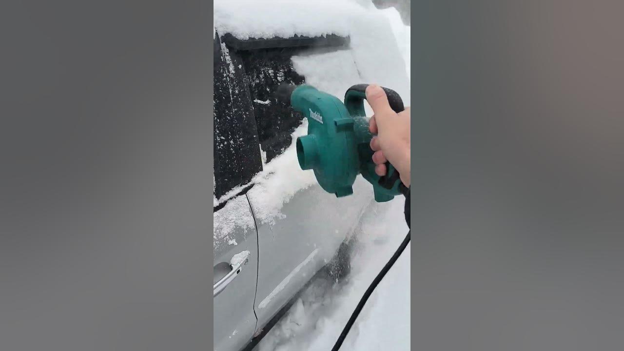 Воздуходувка Makita против снега - YouTube