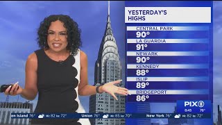 Heat and humidity on tap in NY, NJ