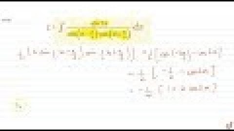 JEE MAINS 2018 Evaluate:  `int(sin2x)/(sin(x-pi/3)sin(x+pi/3))dx`