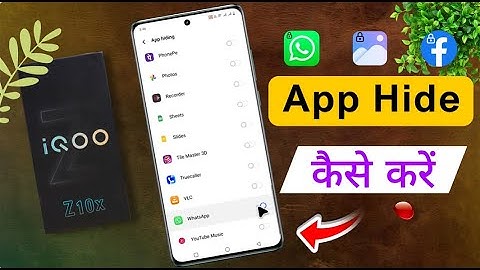 iQOO Z10x 5G: How to Hide App & Game | iQOO Z10x me Apps Hide Kaise kare