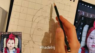 تعلم رسم | وجة عن طريق رسم شبكة|الجزء الاول | How To Draw  Portrait  Using| Grid Method | part One