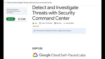 Detect and Investigate Threats with Security Command Center | GSP1125 | 2025 | #arcade2025