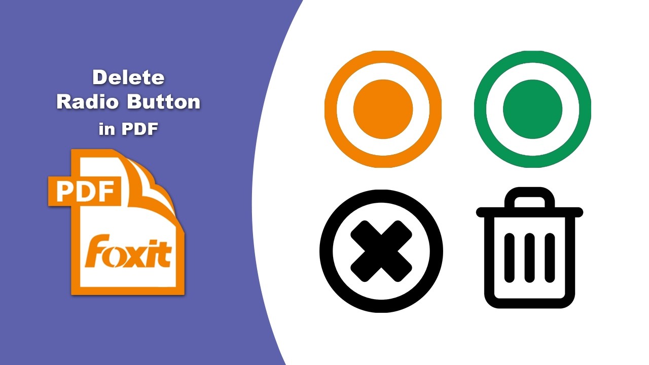 How to Customize Fillable PDF Forms by Removing Radio Buttons in Foxit ...