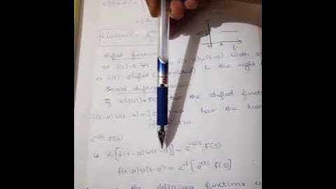 MAT 102 Vector Calculus Differential equations and Transforms/ Unit step function