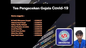 UBSI - Pengecekan Covid-19 (Python)