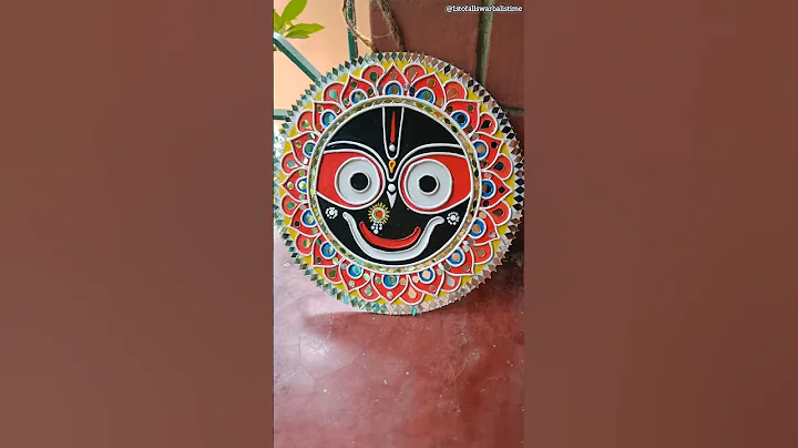 Sri Jagannath Lippanart 🙏 #jayjagannath #jagannath #lippanart #diy #shorts #youtubeshorts #rathyatra