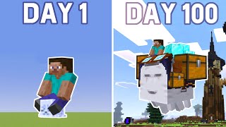 I Survived 100 Days In Hardcore with Vibrant Visuals (Minecraft Movie)