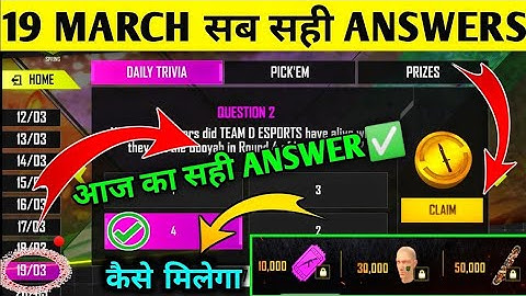 19 MARCH Ultimate challenge ✅correct answers || Ultimate challenge Free Fire || By MBI devils