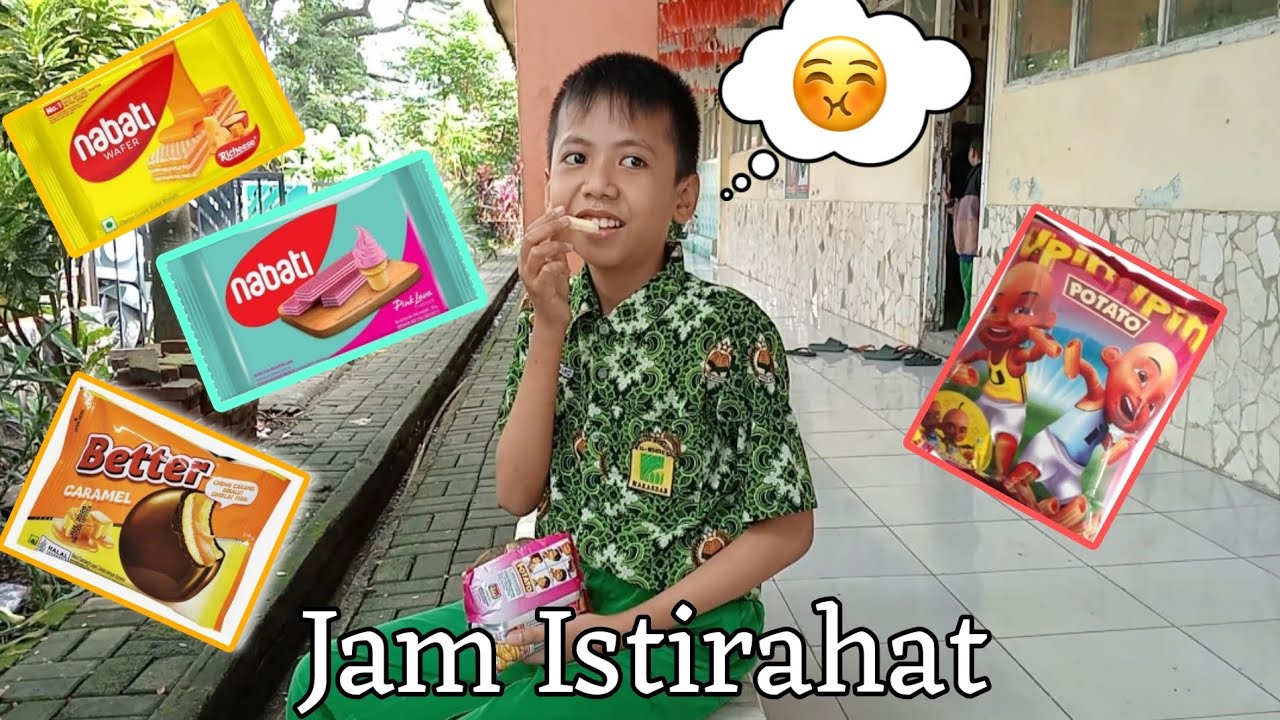 Menikmati jam istirahat di sekolah 🏫