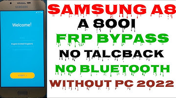 Samsung A8 (SM-A800) FRP Unlock/ Google Account Bypass || Android 6.0.1 (Without PC) 2022