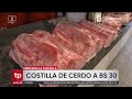 Se mantiene el precio del kilo de carne de cerdo