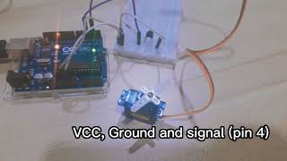 9. Control Servo Motor using Push Button Arduino