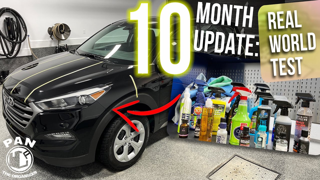 TEN MONTH UPDATE : REAL WORLD MEGA TEST with 20 different paint protectants!