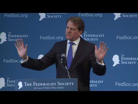 Don mcgahn feteralist society?