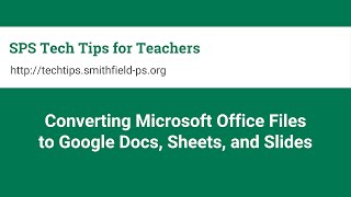 Convert Microsoft Office Files to Google Docs Convert Microsoft Office Files to Google Docs