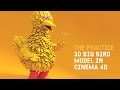 3d Big Bird Model in Cinema 4d // The Practice 172