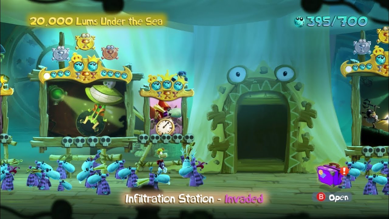 Walkthrough: Rayman Legends 100% - Infiltration Station - Invaded - YouTube