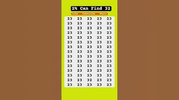 🔥 ONLY 2% Can Find “32” in 5 Seconds! 🔥