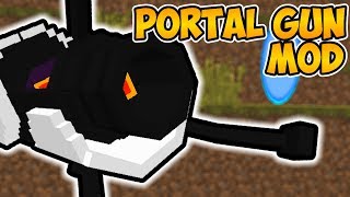 Minecraft Java - PORTAL GUN IN MINECRAFT - Portal Gun Mod || Mod Showcase