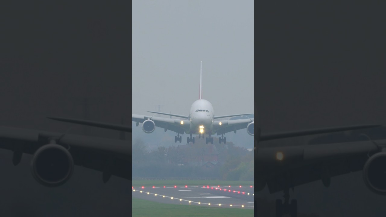 Head On A380 Touchdown 💨