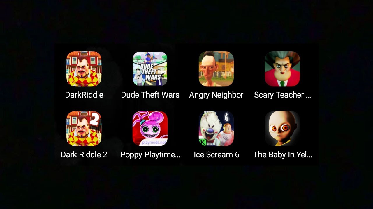 Dark Riddle Dude Theft Wars Angry Neighbor Scary Teacher 3d Dark Riddle 