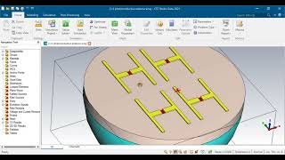 2x2 photoconductive antenna array design results optimization in CST
