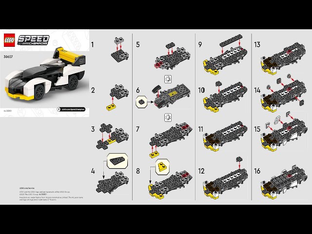 マニュアルセット LEGO instructions - Speed Champions - 30657 - McLaren Solus GT