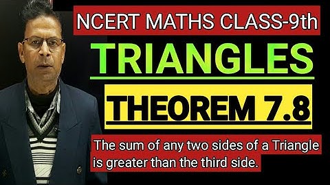 Theorem 7.8 | Class 9th | Ncert Maths | Chapter 7 Triangles |
