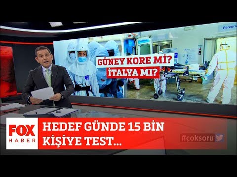 Hedef günde 15 bin kişiye test! 19 Mart 2020 Fatih Portakal ile FOX Ana Haber