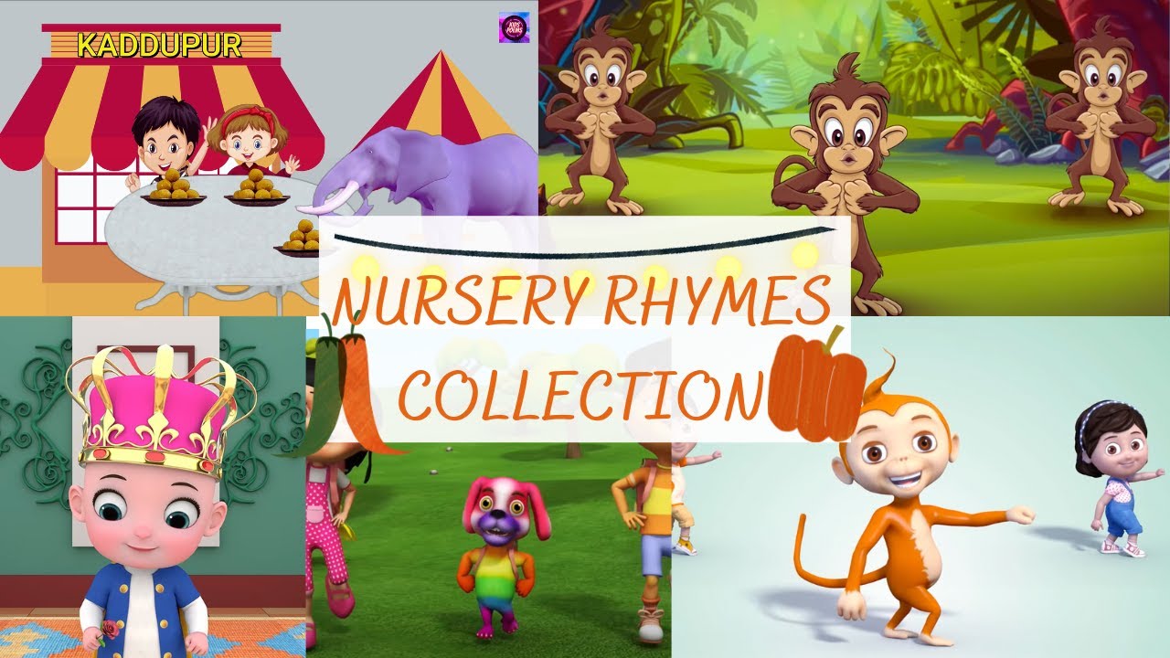 Nursery Rhymes For Kids| Hindi Balgeet Collection | New Kids rhymes and ...